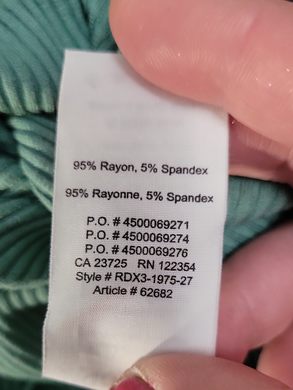 Golden by Tna Medium Mint Green Ribbed Cami Bodysuit - Picture 7 of 7